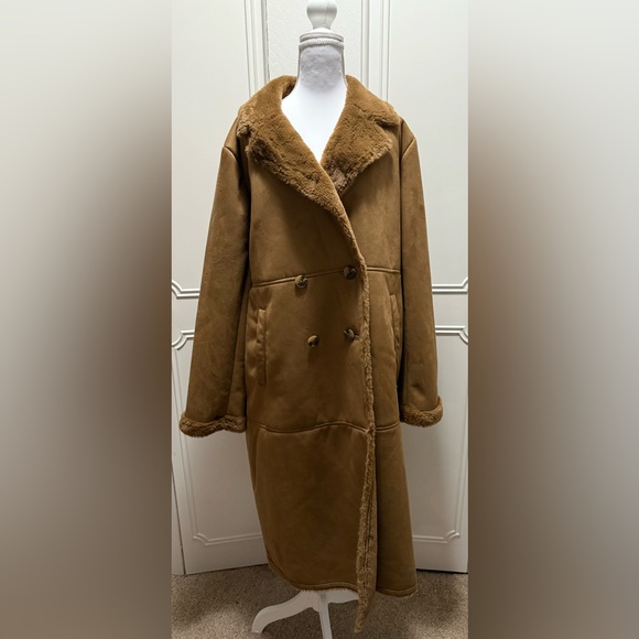 Ralph Lauren Jackets & Blazers - Lauren Ralph Lauren Women Faux Shearling Brown Coat